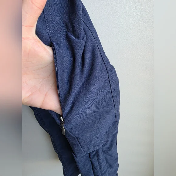 KUHL Trekr Kapri Hiking Pants Blue Ruched Side Cinch Cargo Size 8 - Picture 10 of 16